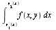 Int(f(x, y), x = v[1](x) .. v[2](x))